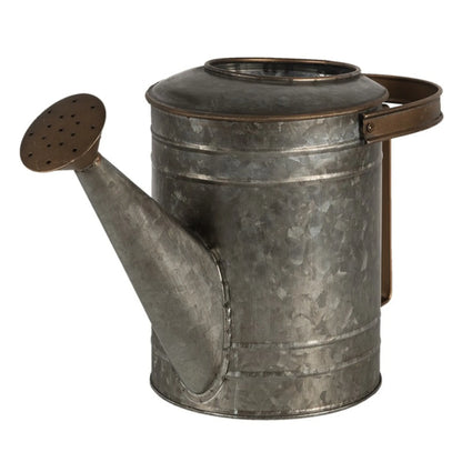 Clayre &amp; Eef Deko Gießkanne aus Metall grau Vintage