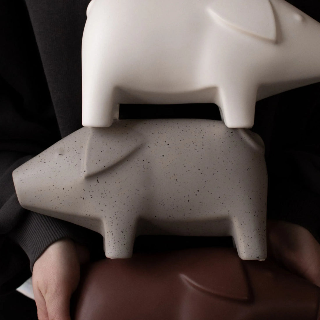 DBKD „Swedish Pig“ Deko Schwein grau 23 cm