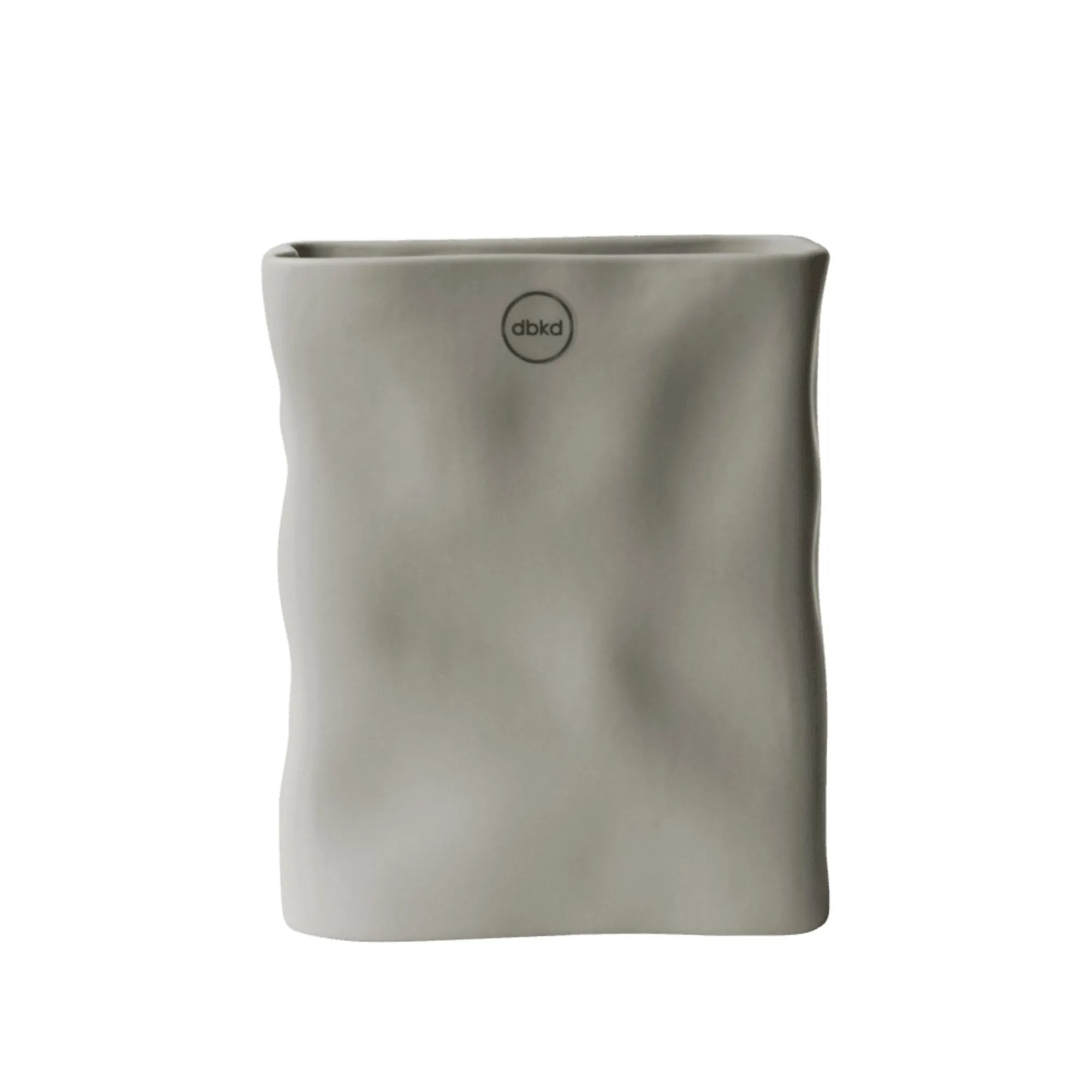 DBKD Vase „Meadow“ grau beige 18 cm