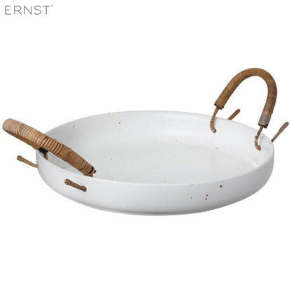 ERNST rundes Serviertablett mit Bambusgriffen Ø 25 cm
