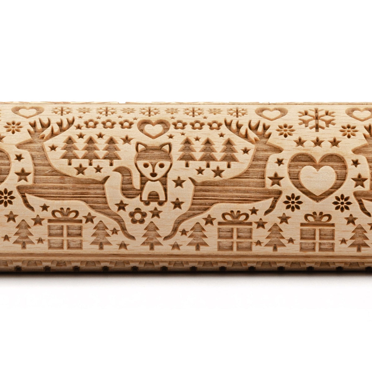 Folkroll Motiv Teigrolle "Polare Weihnacht" 43 cm