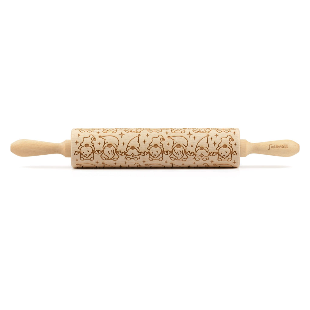 Folkroll Motiv Teigrolle "Wichtel" 43 cm