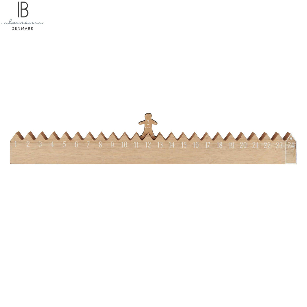Ib Laursen Adventskalender Lebkuchenmann 50 cm Holz