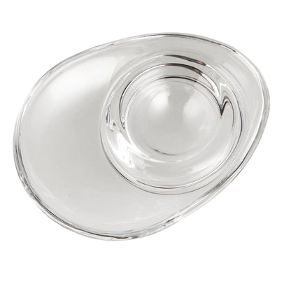 Ib Laursen Eierbecher Glas mit Ablage für Eierschalen &amp; Salz