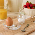 ib laursen eierbecher mit seitenteller aus glas anna und ole shop
