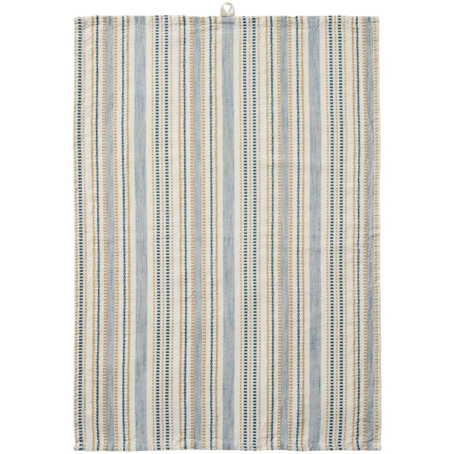 Ib Laursen Geschirrtuch „Celine“ 50 x 70 cm – Baumwolle blau gestreift