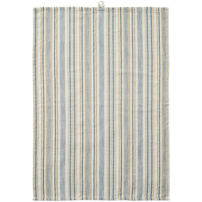 Ib Laursen Geschirrtuch „Celine“ 50 x 70 cm – Baumwolle blau gestreift