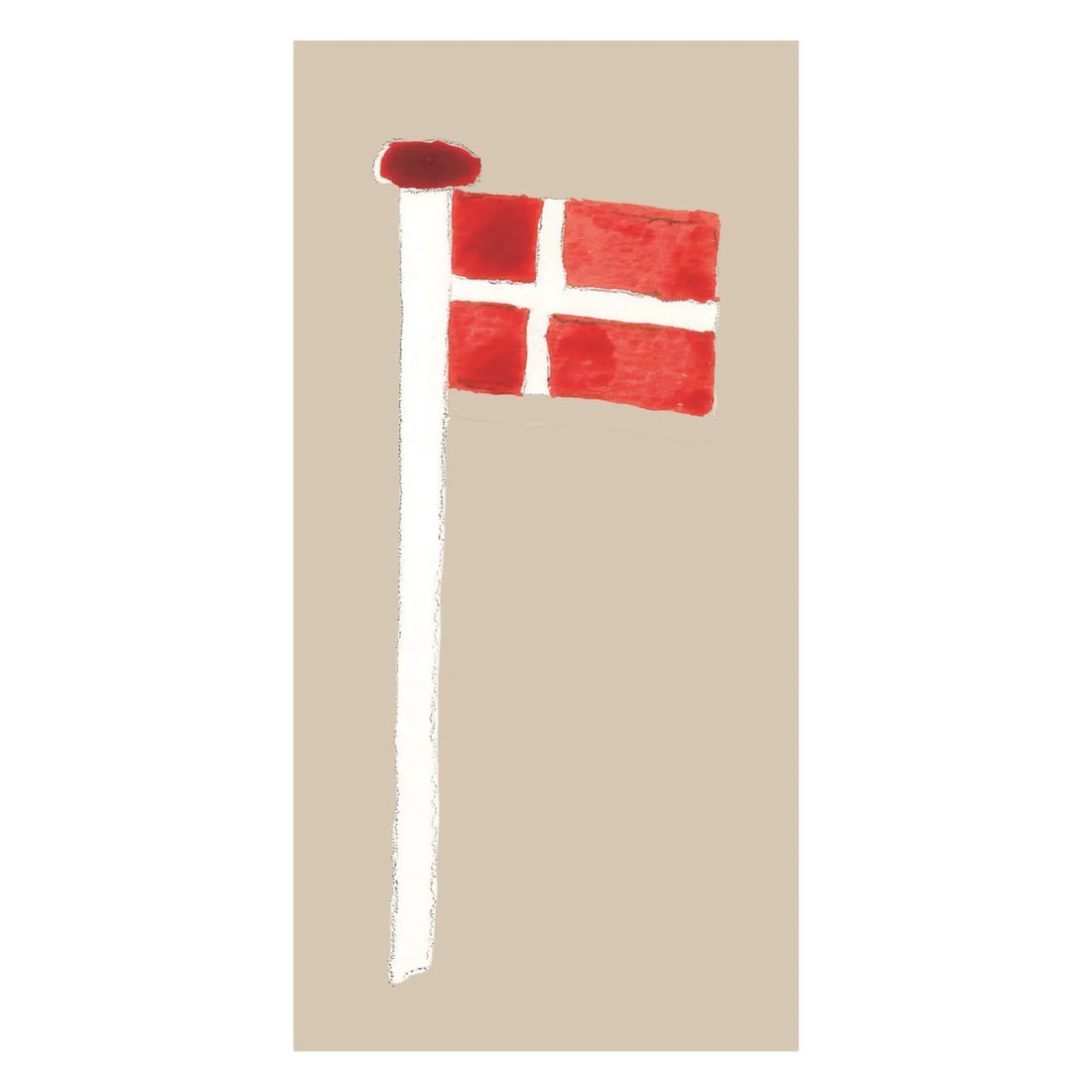 Ib Laursen Servietten „Dannebrog“ 40 x 40 cm – 16 Papierservietten mit dänischer Flagge