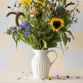 Ib Laursen Kanne Krug Vase "Mynte" 1,7 Liter Farbe "Butter Cream" creme
