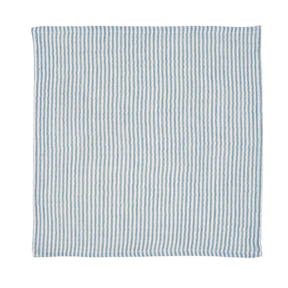Ib Laursen Serviette aus Baumwolle 40 cm blau weiß gestreift