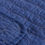 Ib Laursen Quilt Decke Indigo Blau leicht gesteppt 130 x 180 cm