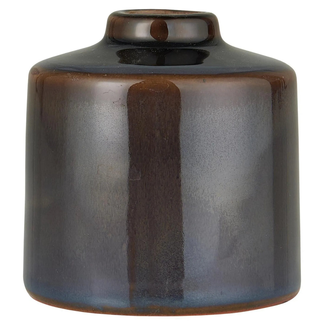 Ib Laursen Kerzenhalter Vase „Ragnhild“ braun 8 cm Keramik