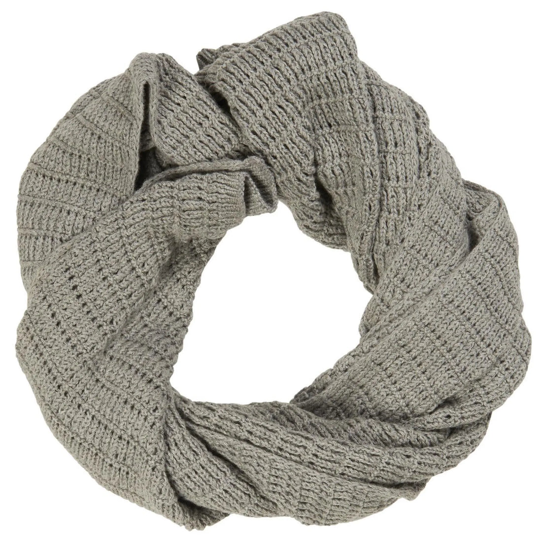 Ib Laursen Strickschal grau aus Öko Tex Baumwolle 160 cm