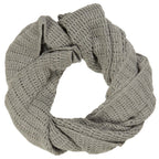 Ib Laursen Strickschal grau aus Öko Tex Baumwolle 160 cm