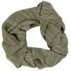 Ib Laursen Strickschal grün melange aus Öko Tex Baumwolle 160 cm