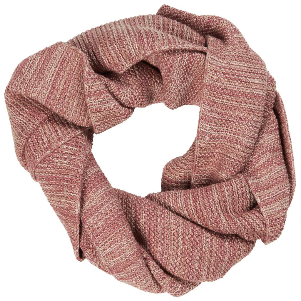 Ib Laursen Strickschal malve rosa melange aus Öko Tex Baumwolle 160 cm