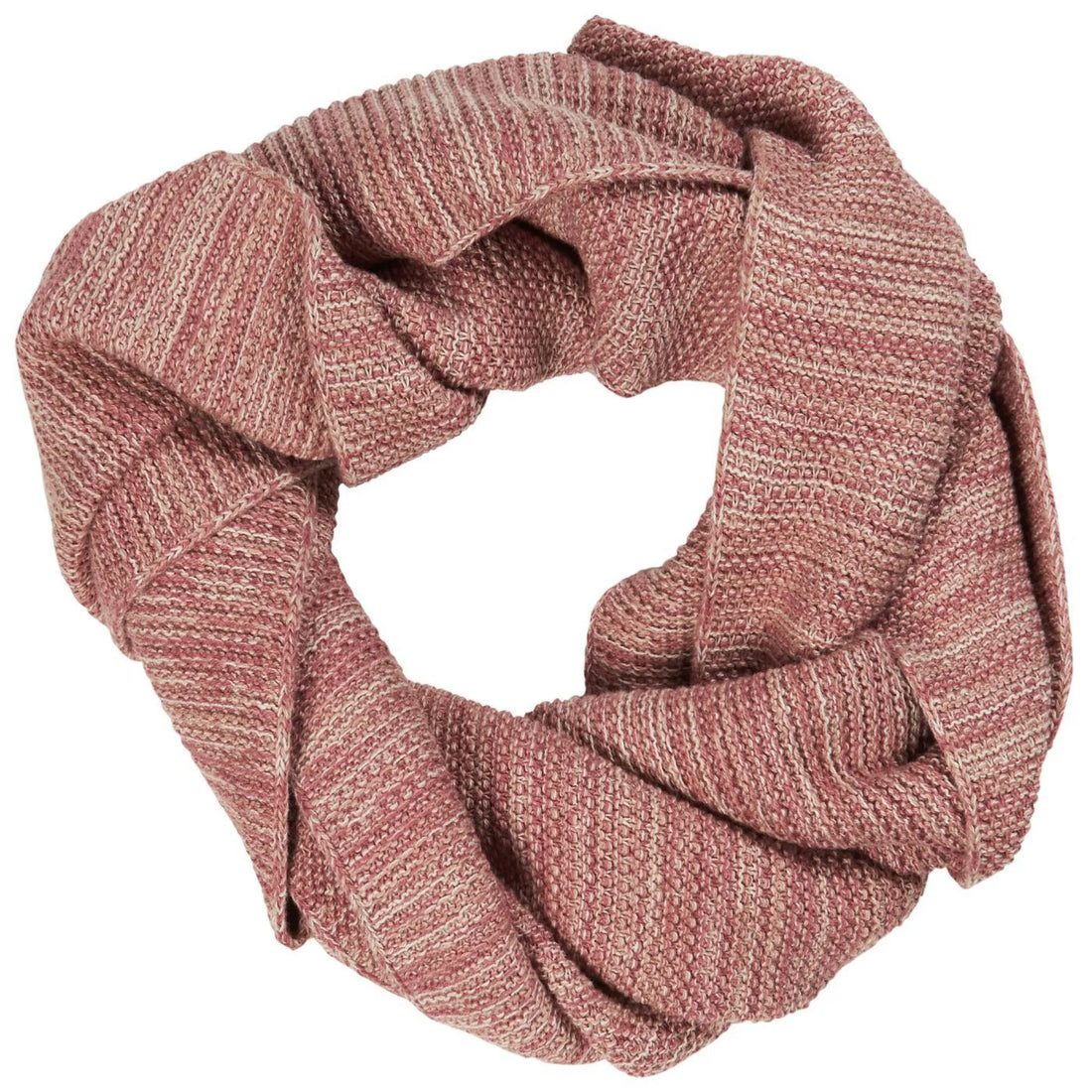 Ib Laursen Strickschal malve rosa melange aus Öko Tex Baumwolle 160 cm