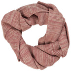 Ib Laursen Strickschal malve rosa melange aus Öko Tex Baumwolle 160 cm