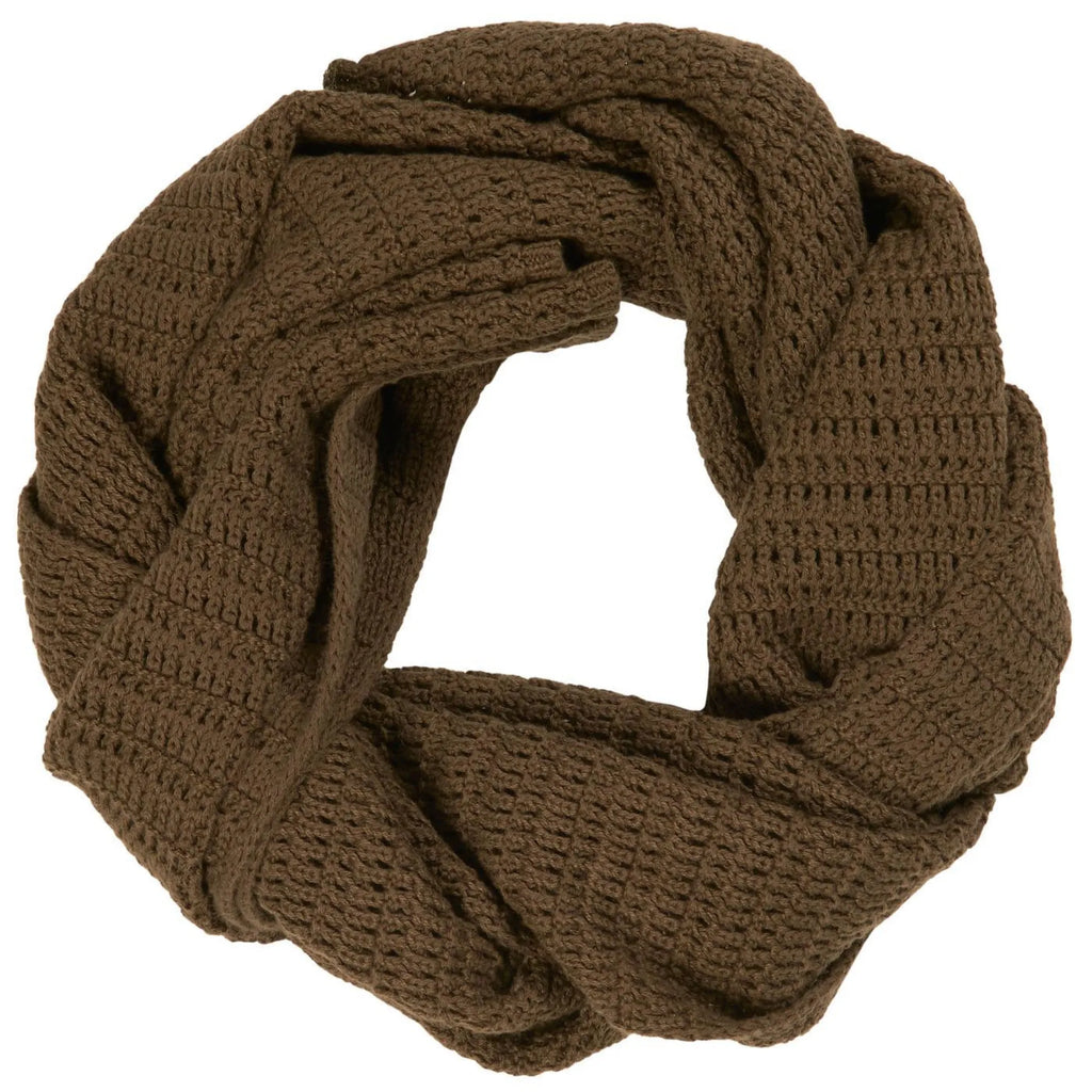 Ib Laursen Strickschal moosgrün aus Öko Tex Baumwolle 160 cm