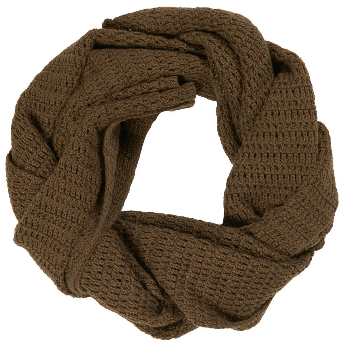 Ib Laursen Strickschal moosgrün aus Öko Tex Baumwolle 160 cm
