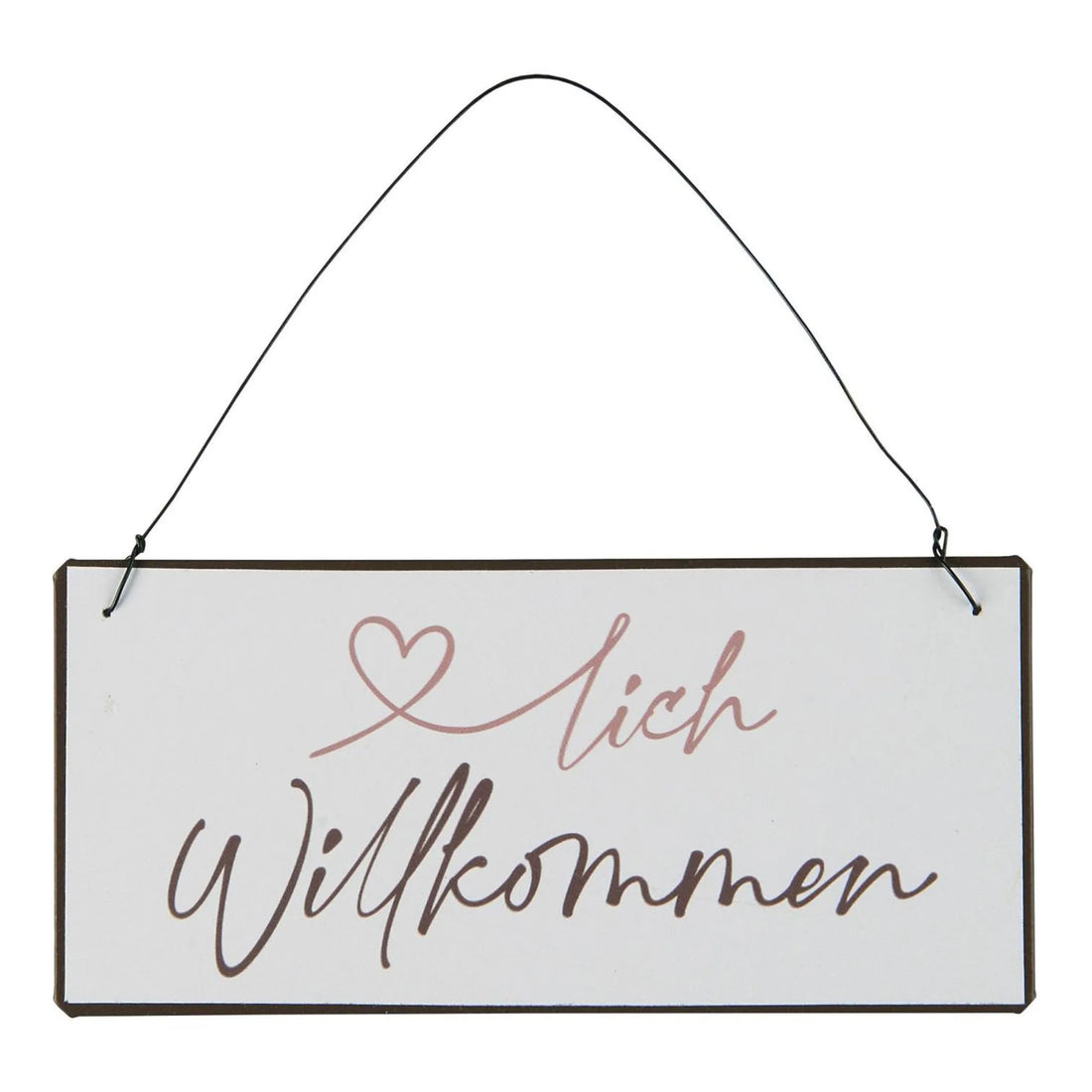 Ib Laursen Willkommensschild „Herzlich Willkommen“ aus Metall 15 cm