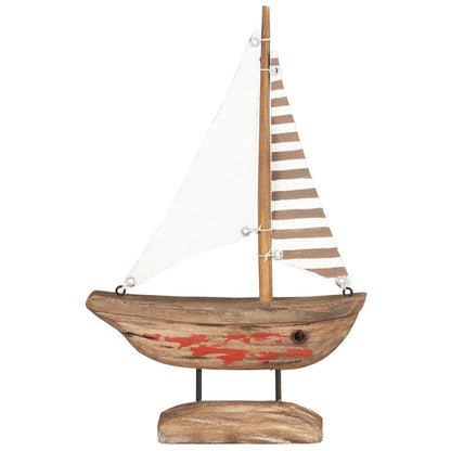 Ib Laursen Segelschiff „Nautico“ handgefertigt aus Holz 28,5 cm