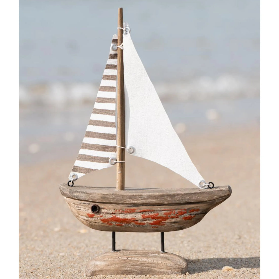 Ib Laursen Segelschiff „Nautico“ handgefertigt aus Holz 28,5 cm