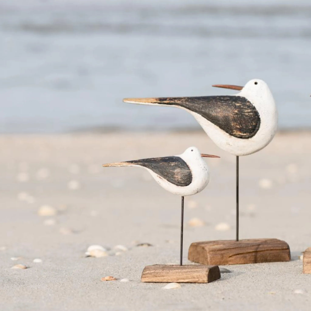 ib laursen strandvogel kopf gedreht aus holz nautico 21 cm anna und ole shop