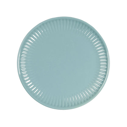 Ib Laursen Teller Mynte „Aqua Haze“ blau aus Steingut Ø 19,5 cm