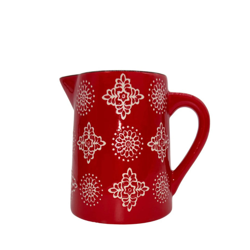Miljögården „Merry“ Krug rot weiß 14 cm