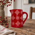 Miljögården „Merry“ Krug rot weiß 14 cm