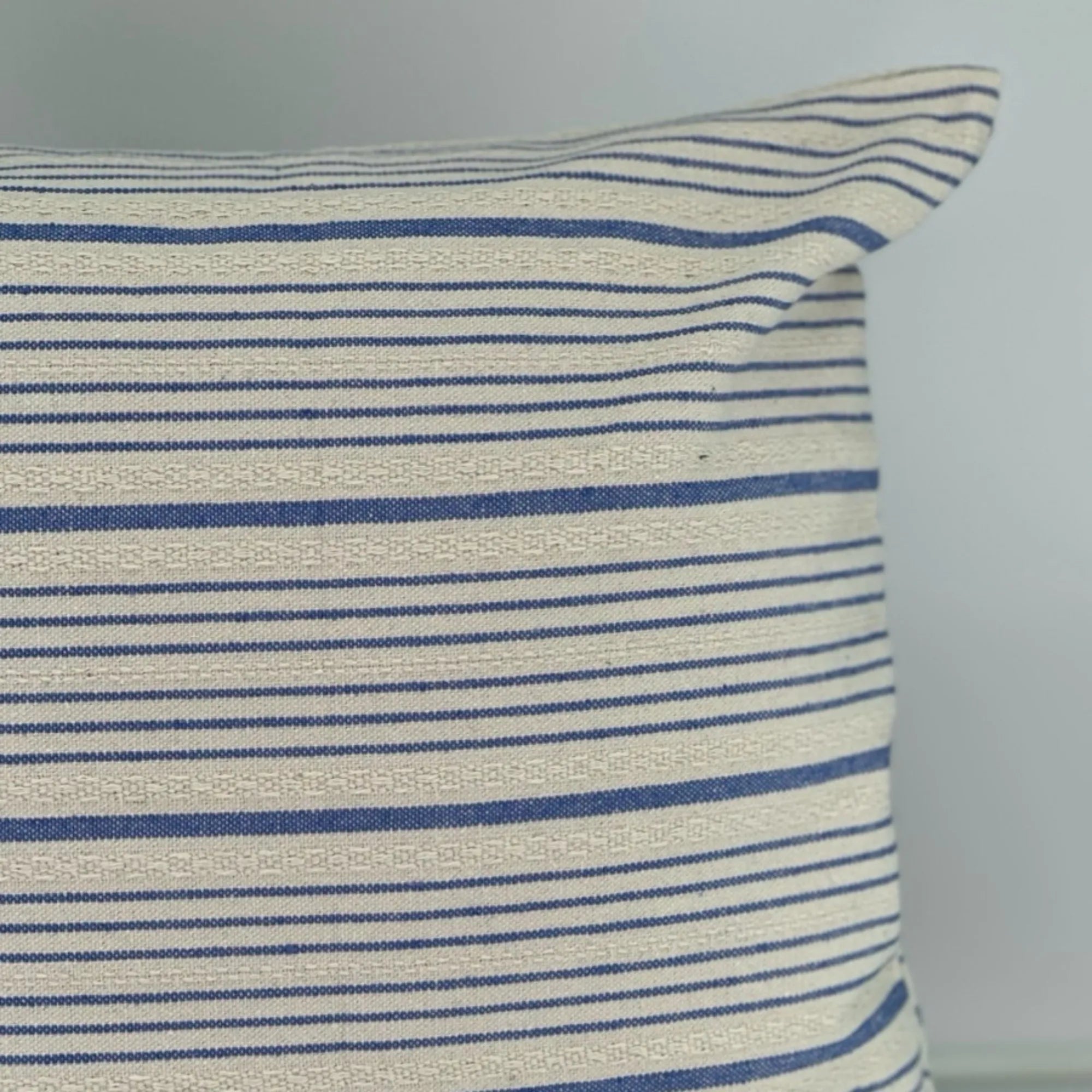 miljögarden kissenbezug stria blau gestreift 45 cm anna und ole shop