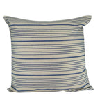 Miljögården Kissenbezug „Stria“ 45 x 45 cm blau gestreift maritim Leinenstruktur