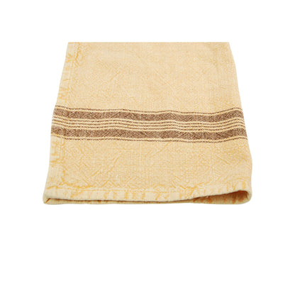 Stoffserviette Eya gelb aus Baumwolle 45 × 45 cm – Miljögården