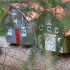 Miljögården Lichthaus Teelichthalter "Farm" grau 11 cm