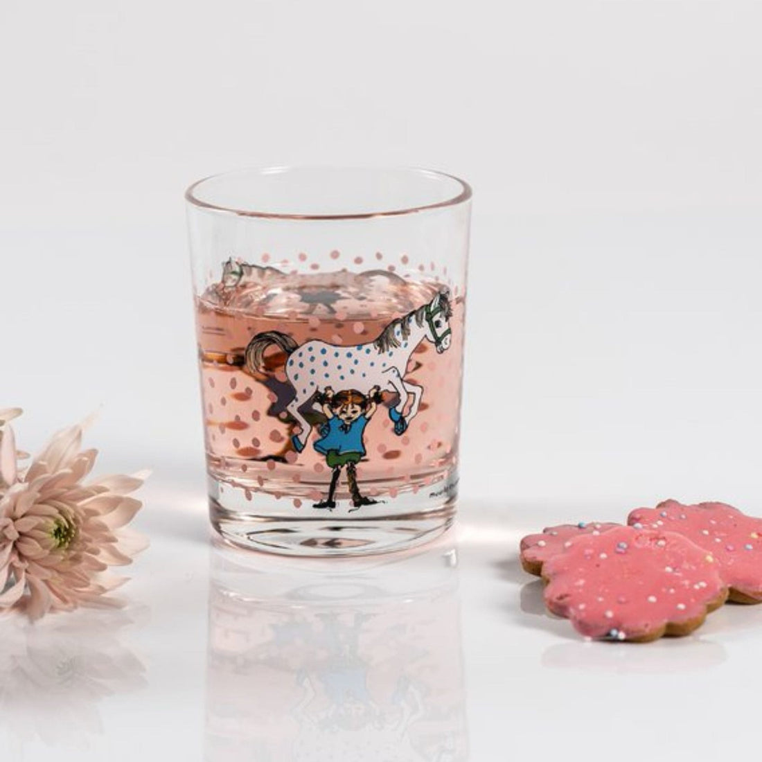 Muurla Trinkglas „Pippi Langstrumpf mit Pferd“ 0,2 L