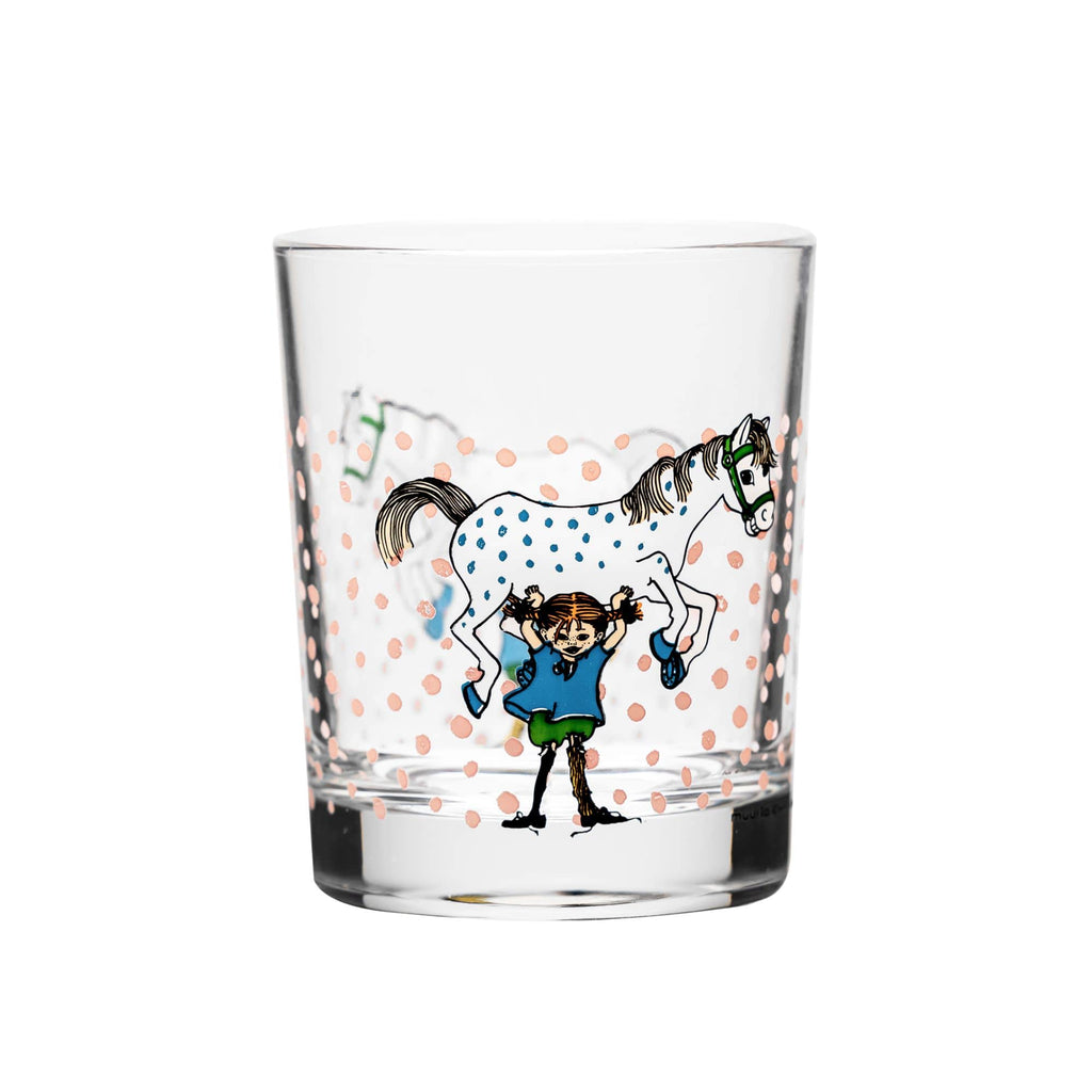 Muurla Trinkglas „Pippi Langstrumpf mit Pferd“ 0,2 L