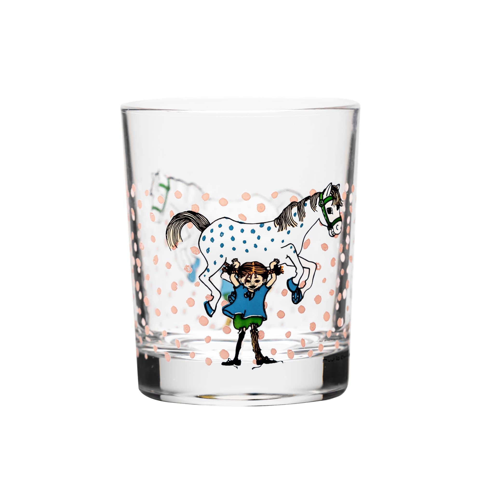 Muurla Trinkglas „Pippi Langstrumpf mit Pferd“ 0,2 L