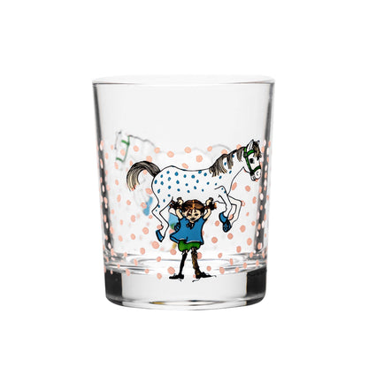 Muurla Trinkglas „Pippi Langstrumpf mit Pferd“ 0,2 L