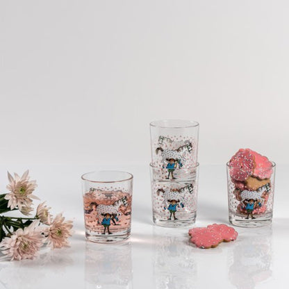 Muurla Trinkglas „Pippi Langstrumpf mit Pferd“ 0,2 L