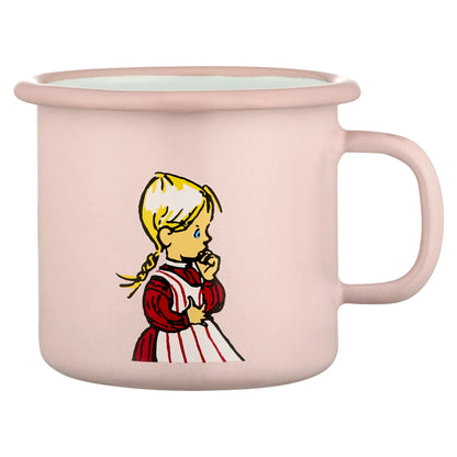 Muurla Emaille Tasse „Ida aus Lönneberga“ 250 ml rosa