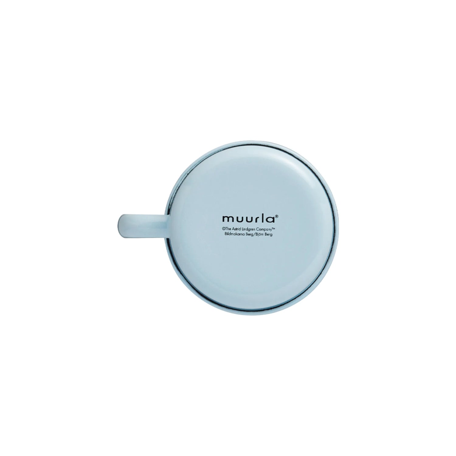 Muurla Emaille Tasse „Michel aus Lönneberga“ hellblau 250 ml