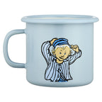 Muurla Emaille Tasse „Michel aus Lönneberga“ hellblau 250 ml