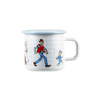 Muurla Tasse Emaille "Michel und die Katthult Familie" 370 ml