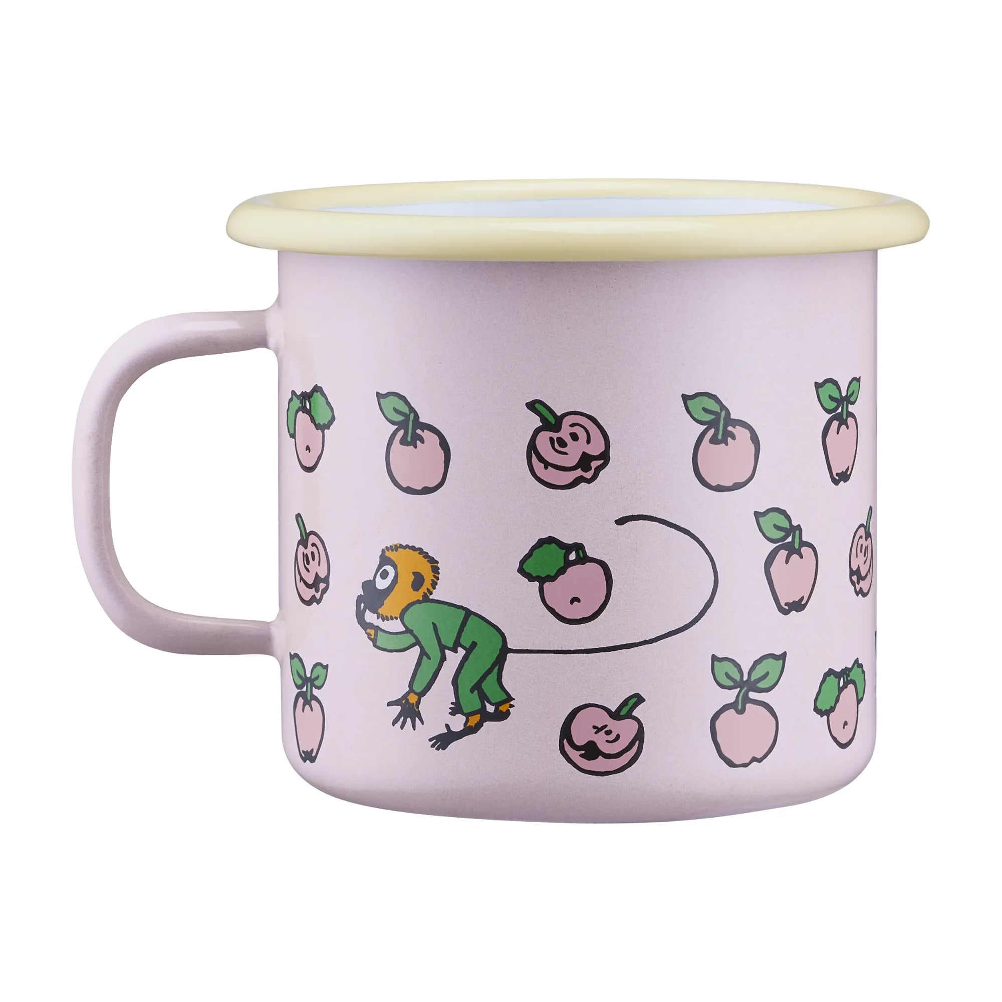 Muurla Pippi Langstrumpf Emaille Tasse „Früchte“ 250 ml