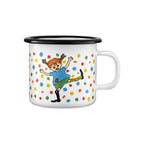 Muurla Emaille Tasse „Pippi Langstrumpf Hopsasa“ 250 ml bunt