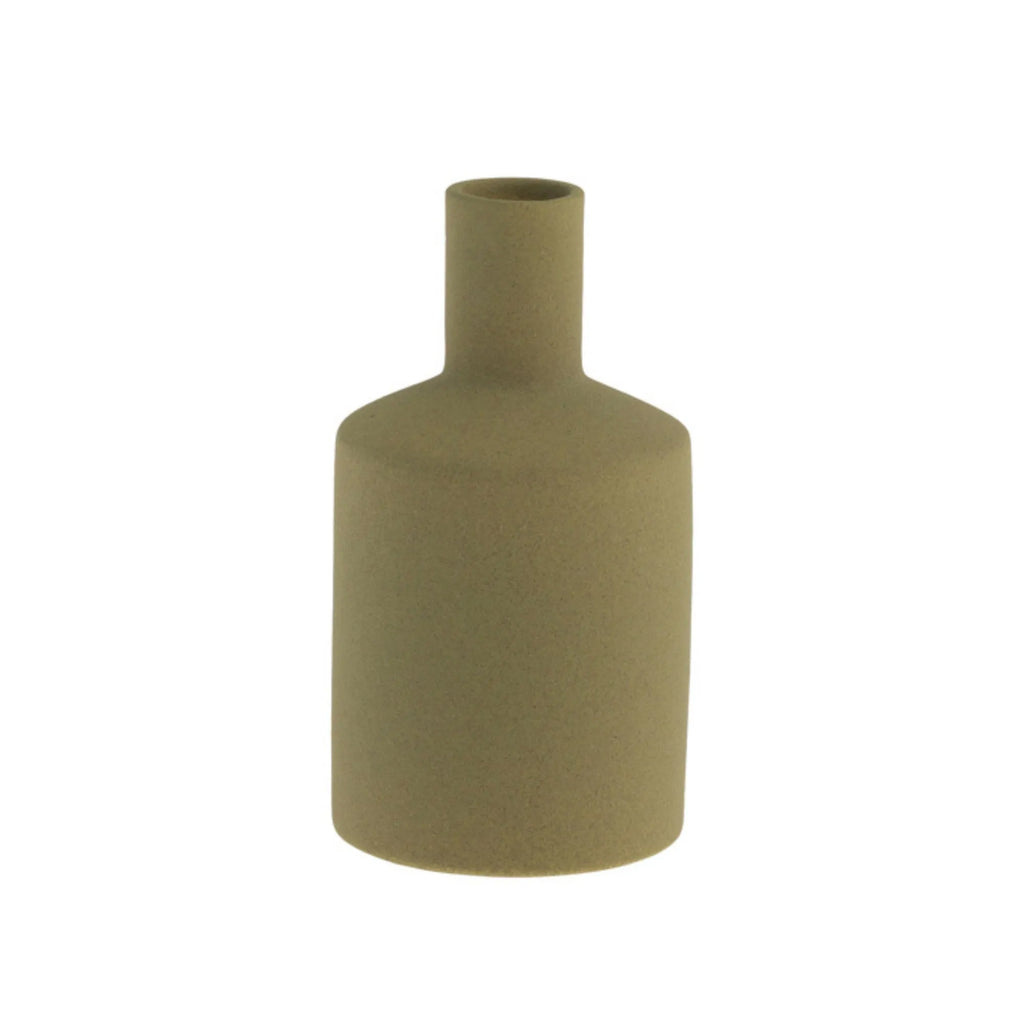 Storefactory gerade Vase "Albacken" grün 13 cm