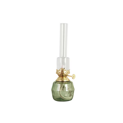 strömshaga petroleumlampe britta aus grünem glas 25 cm anna und ole shop