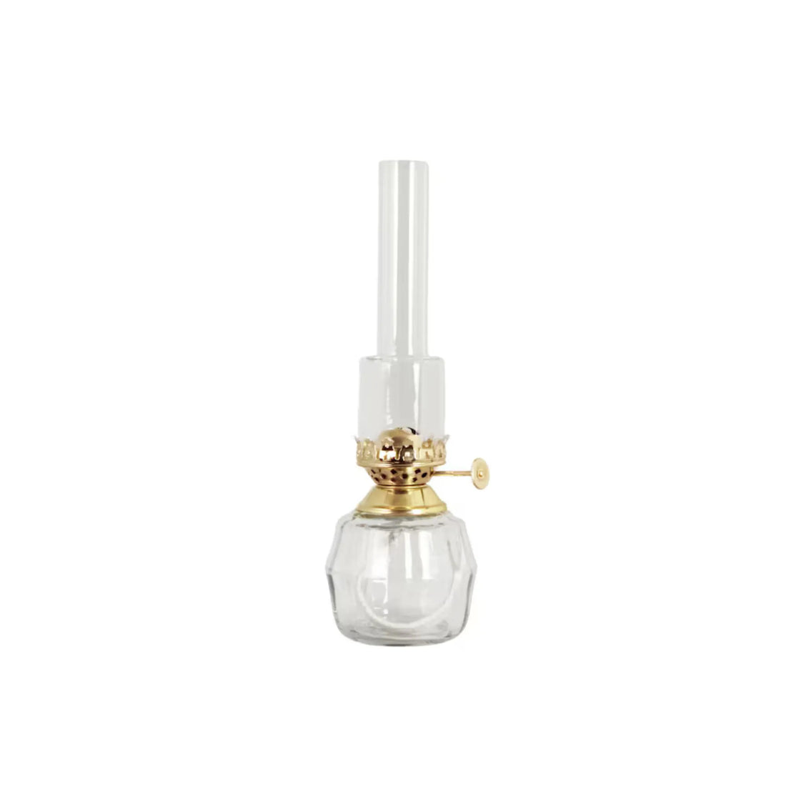 Strömshaga Petroleumlampe „Britta“ transparent aus Glas 25 cm