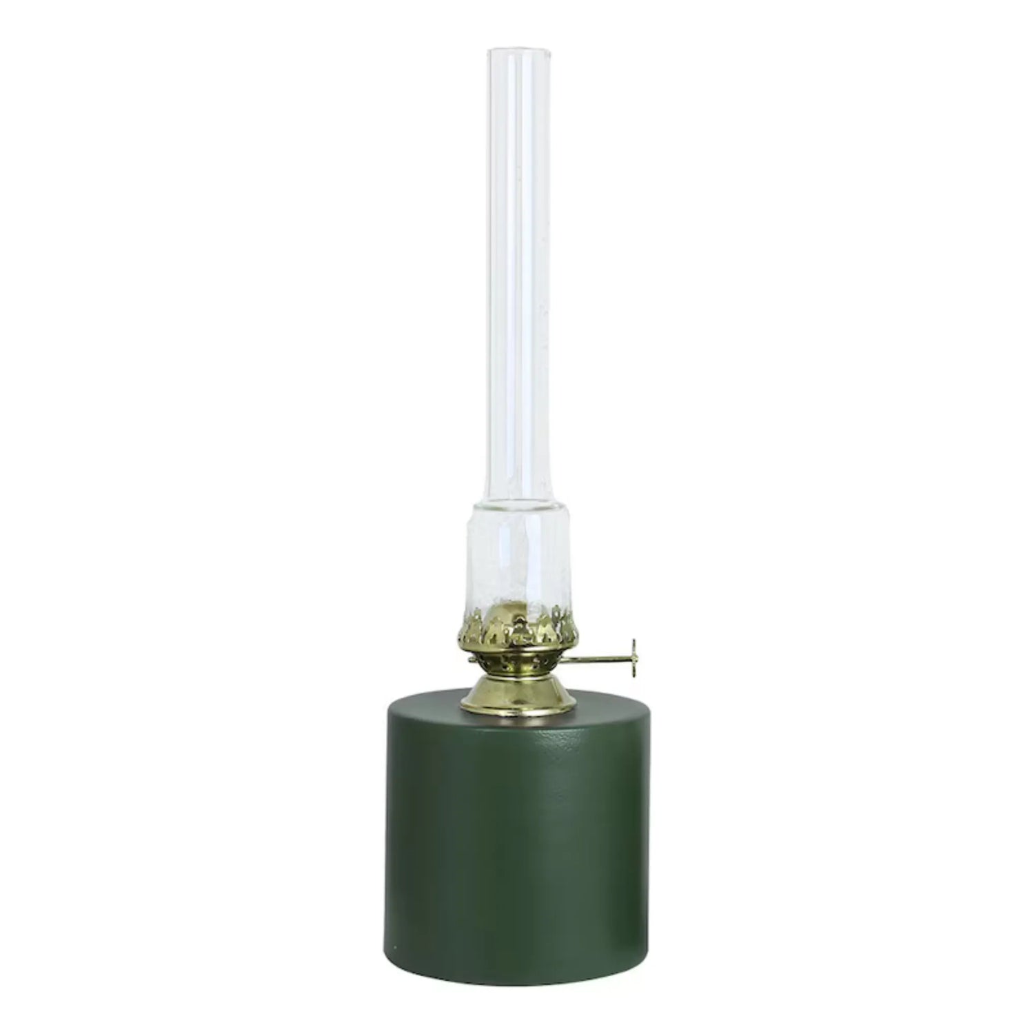 Strömshaga Petroleumlampe grün aus Metall 30 cm